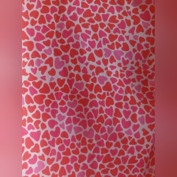 Women's Heart Pattern Pajama Pants Set XL Spandex Blend Soft Comfy Cozy - Picture 6 of 10